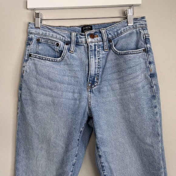 J. Crew Straight Leg Jean Size 28 High Waisted Light Denim - Picture 2 of 10